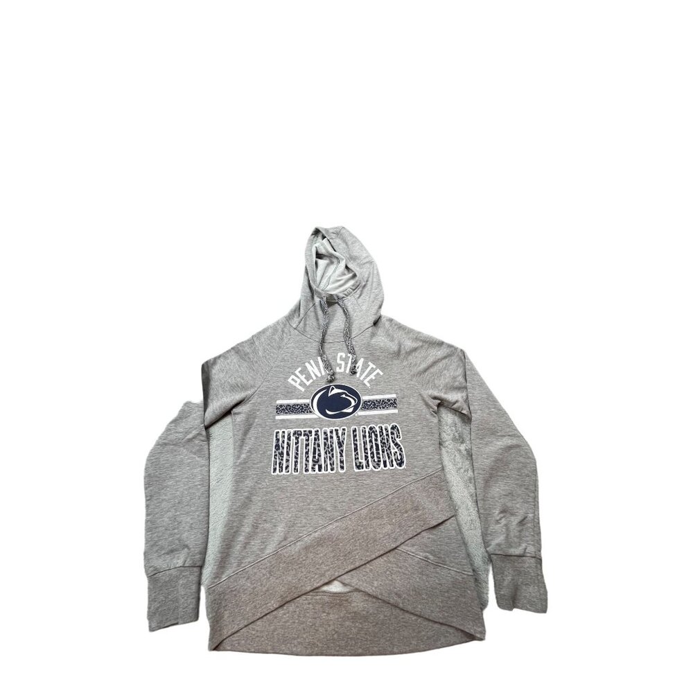Penn State Nittany Lions Womens Medium Gray Hooded Juniors Gen.2 Shacket Shirt